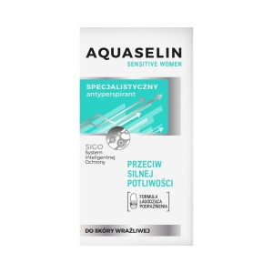 228423 AQUASELIN DEZODORANT WOMEN ROLL-ON 50ML SENSITIVE PRZECIW SILNEJ POTLIWOŚCI 5900116043753