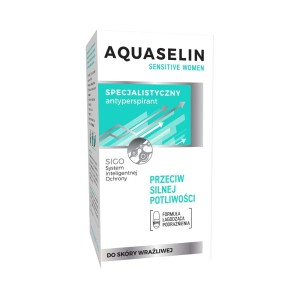 228423 AQUASELIN DEZODORANT WOMEN ROLL-ON 50ML SENSITIVE PRZECIW SILNEJ POTLIWOŚCI 5900116043753