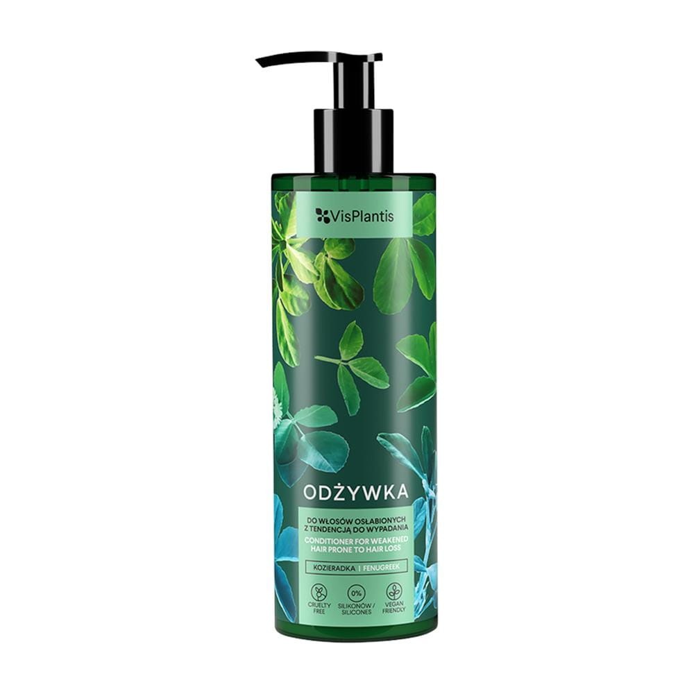 228737 VIS PLANTIS HERBAL VC ODŻYWKA DO WŁOSÓW 400ML KOZIERADKA,CZARNA RZEPA+SKRZYP POLNY 5904567058823