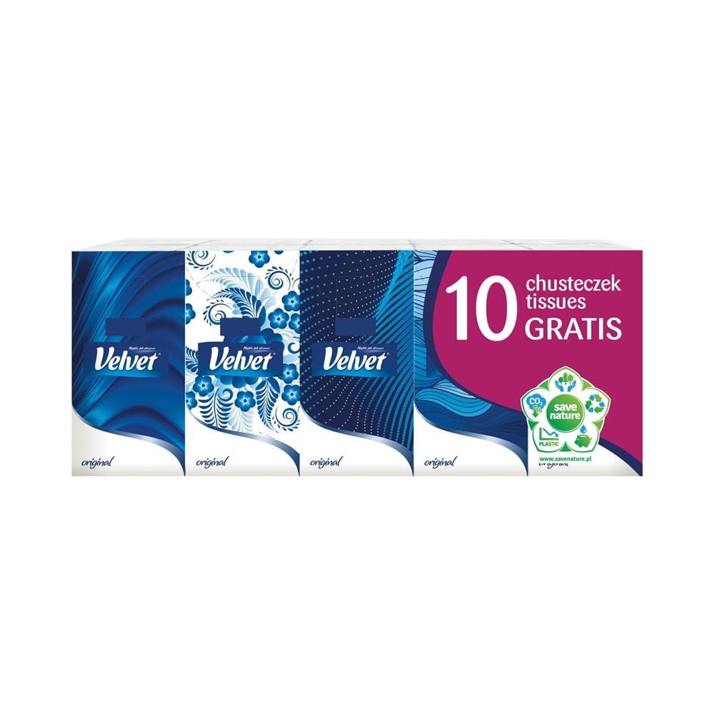 228860 VELVET CHUSTECZKI HIGIENICZNE 9X10 SZT. ORIGINAL 5901478005250