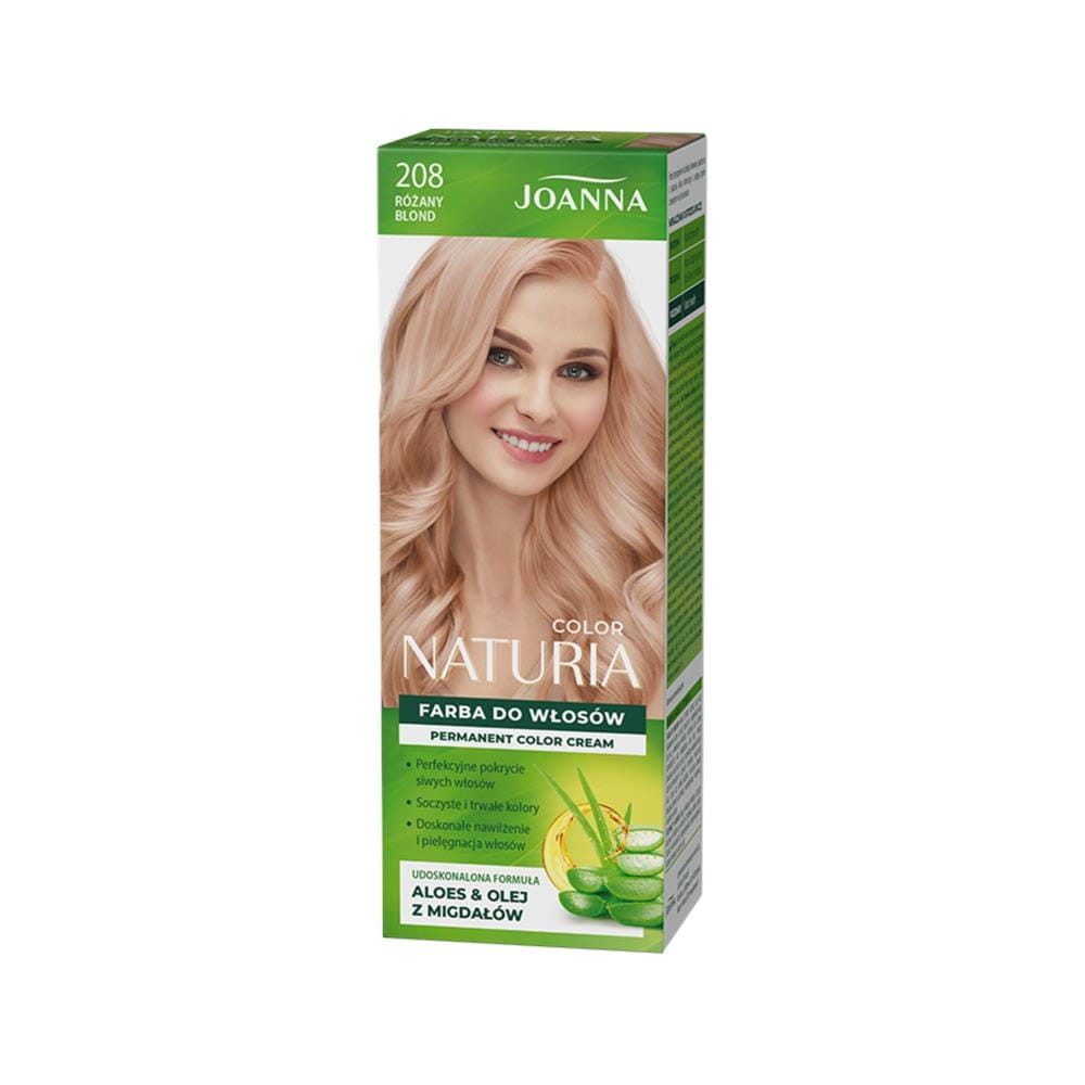 229523 JOANNA NATURIA COLOR FARBA KOLORYZUJĄCA 208 RÓŻANY BLOND 5901018017873