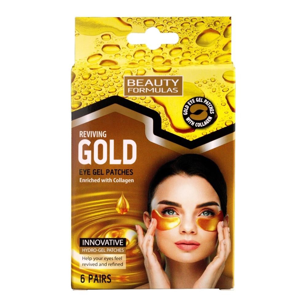 231483 BEAUTY FORMULAS GOLD PŁATKI POD OCZY ŻELOWE 6 SZT. 5012251012850