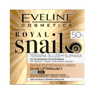 231622 EVELINE ROYAL SNAIL 50+ KREM DO TWARZY 50ML DZIEŃ/NOC SILNIE LIFTINGUJĄCY 5901761980974