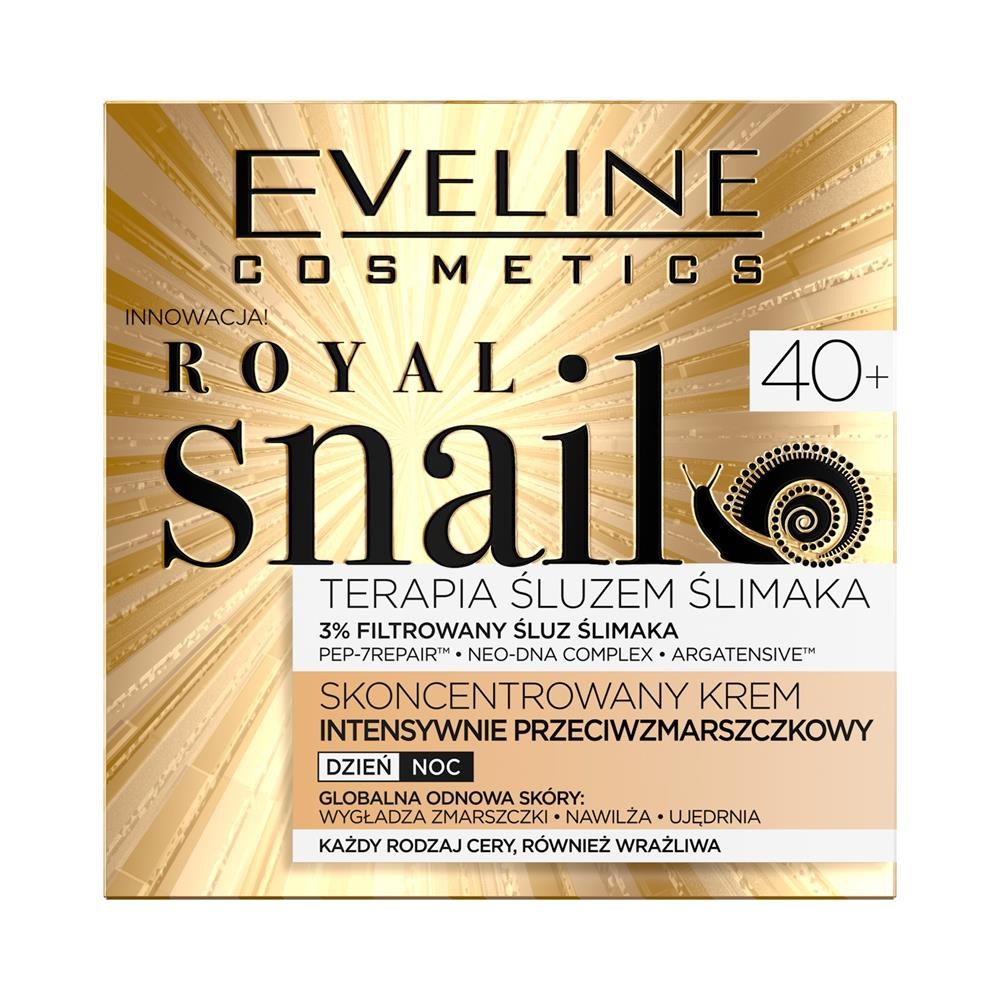 231624 EVELINE ROYAL SNAIL 40+ KREM DO TWARZY 50ML DZIEŃ/NOC INTENSYWNIE PRZECIWZMARSZCZKOWY 5901761980967