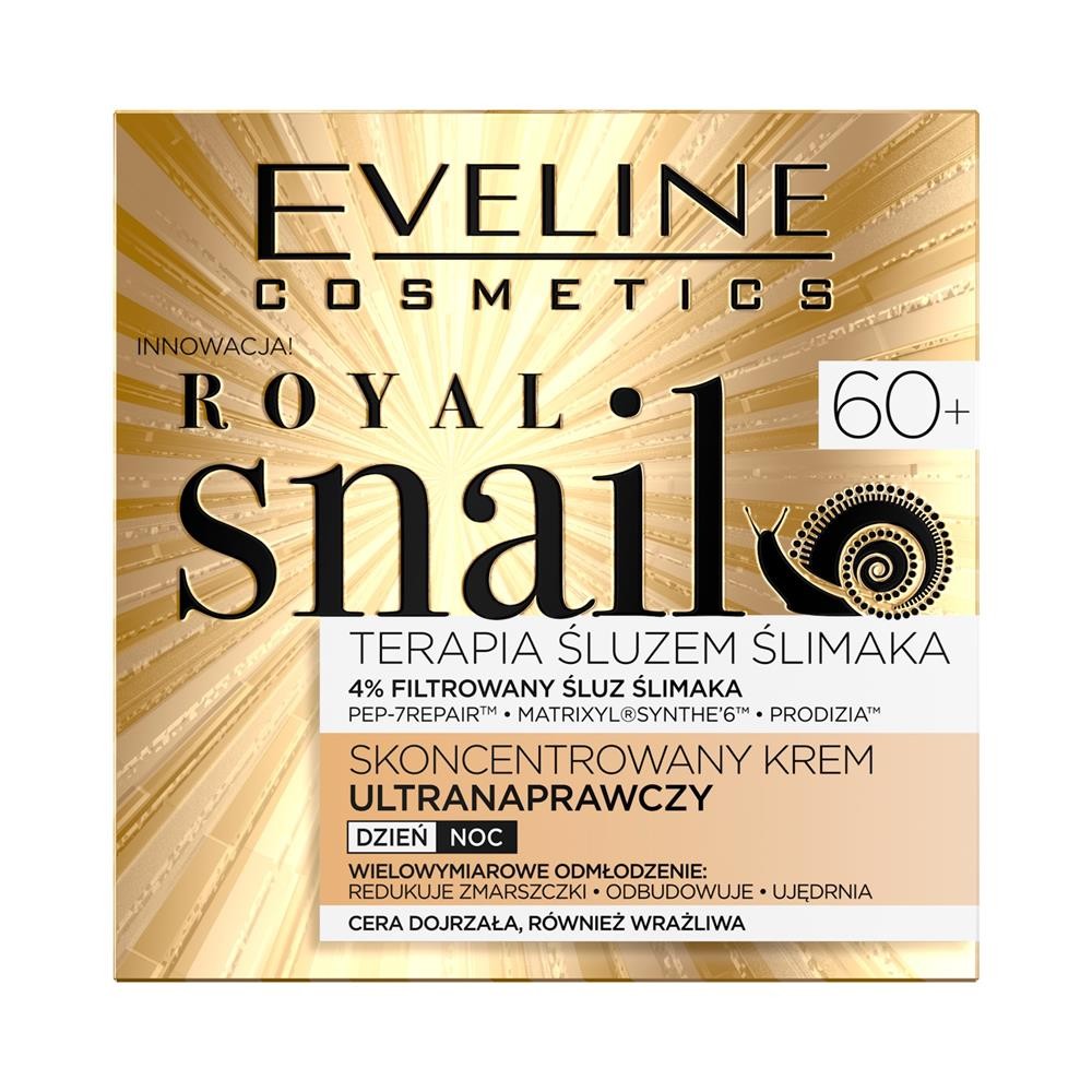 231625 EVELINE ROYAL SNAIL 60+ KREM DO TWARZY 50ML DZIEŃ/NOC ULTRANAPRAWCZY 5901761980981