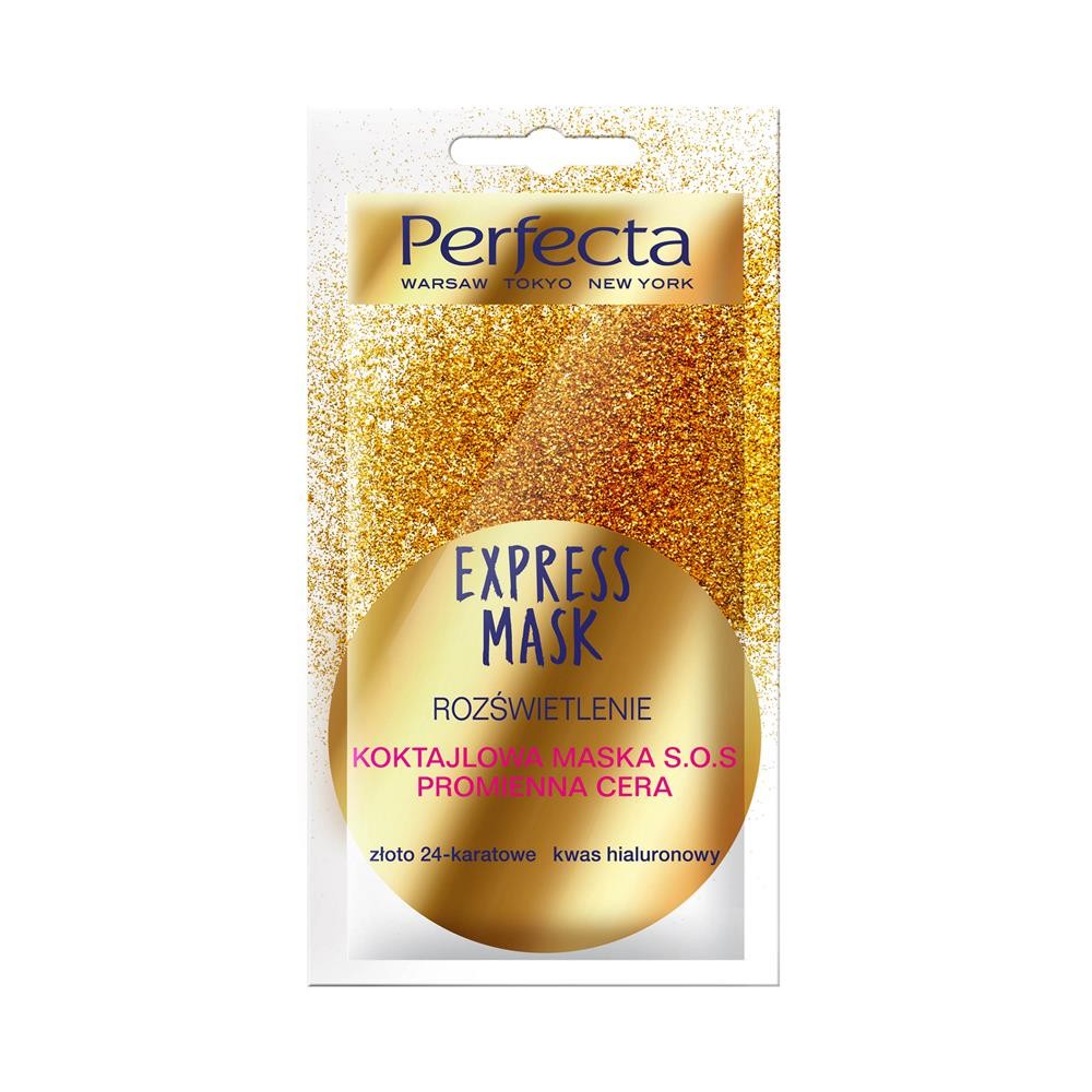 232191 PERFECTA BEAUTY MASECZKA DO TWARZY  8ML EXPRESS KOKTAJLOWA S.O.O. PROMIENNA CERA 5900525051363