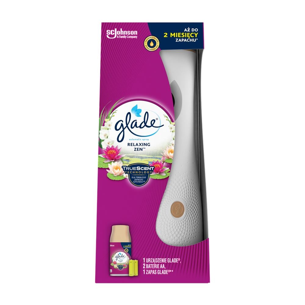 234080 GLADE AUTOMATIC SPRAY ODŚWIEŻACZ URZĄDZENIE RELAXING ZEN 5000204073522
