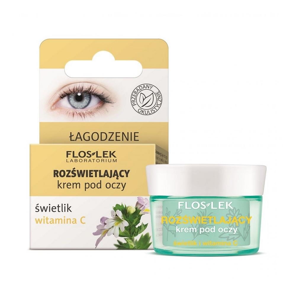 234822 FLOS-LEK PIELĘGNACJA OCZU KREM POD OCZY 15ML ŚWIETLIK I WITAMINA C 5905043007038