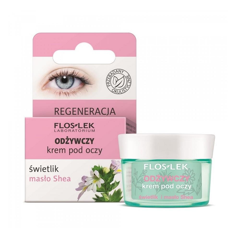 234824 FLOS-LEK PIELĘGNACJA OCZU KREM POD OCZY 15ML ŚWIETLIK I MASŁO SHEA 5905043007045