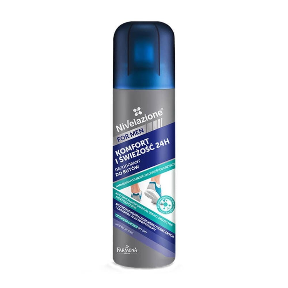 234922 NIVELAZIONE DEZODORANT DO BUTÓW 180ML FOR MEN KOMFORT I ŚWIEŻOŚĆ 24H 5900117009260
