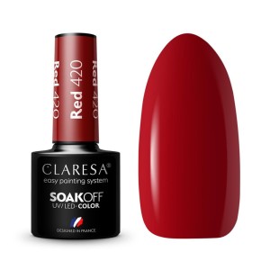 CLARESA LAKIER DO PAZNOKCI HYBRID RED 420