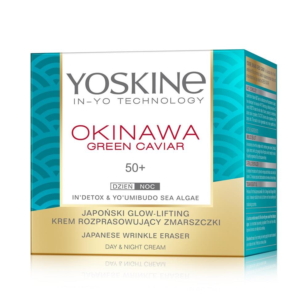 236198 YOSKINE OKINAWA GREEN CAVIAR 50+ KREM DO TWARZY 50ML DZIEŃ/NOC 5900525058713