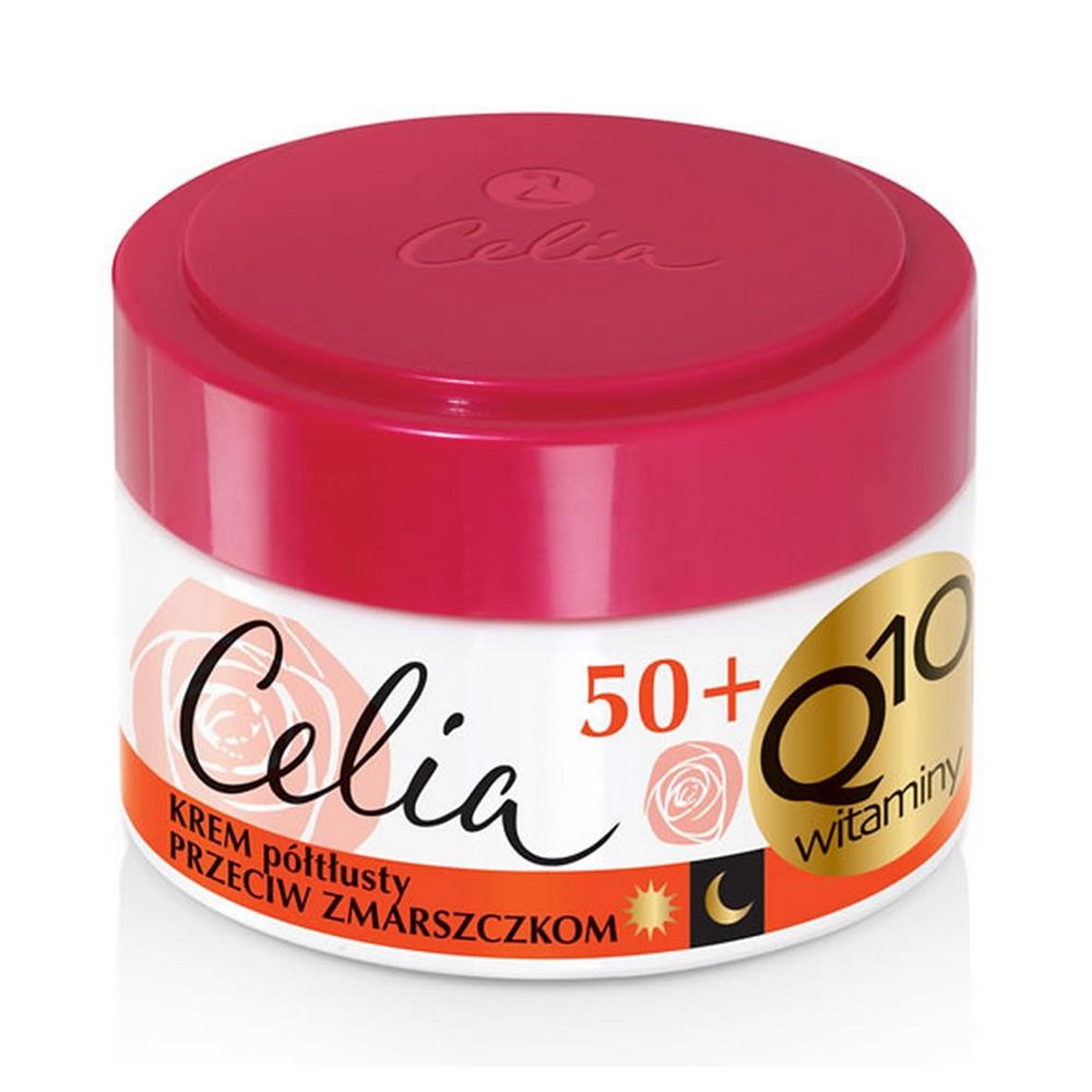 236693 CELIA Q10 WITAMINY 50+ KREM DO TWARZY 50ML PÓŁTŁUSTY RETINOL 5900525059215