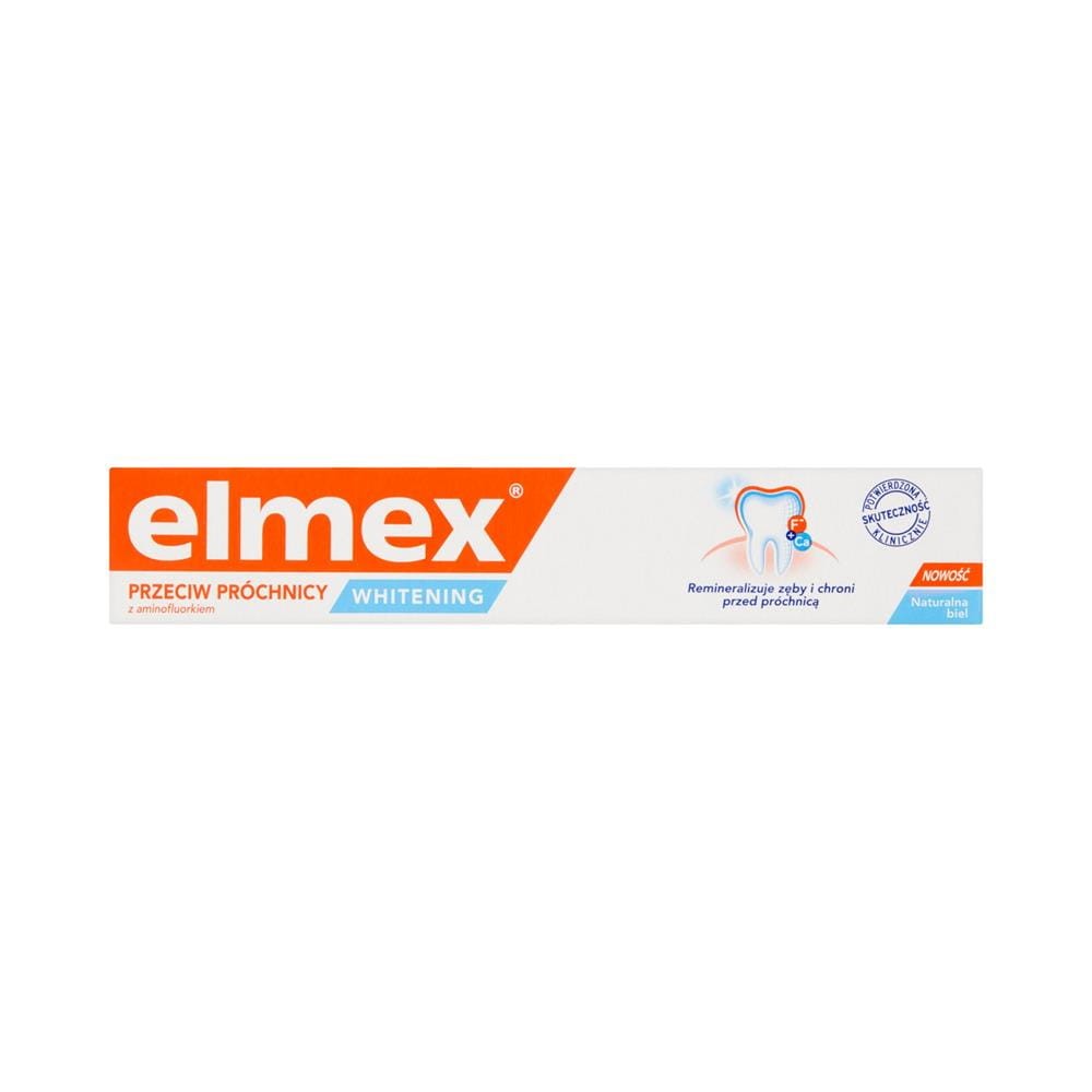 237817 ELMEX PASTA DO ZĘBÓW 75ML PRZECIW PRÓCHNICY WYBIELANIE 8718951240858