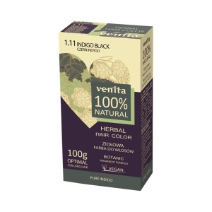 VENITA NATURAL FARBA KOLORYZUJĄCA ZIOŁOWA 1.11 CZERŃ INDYGO