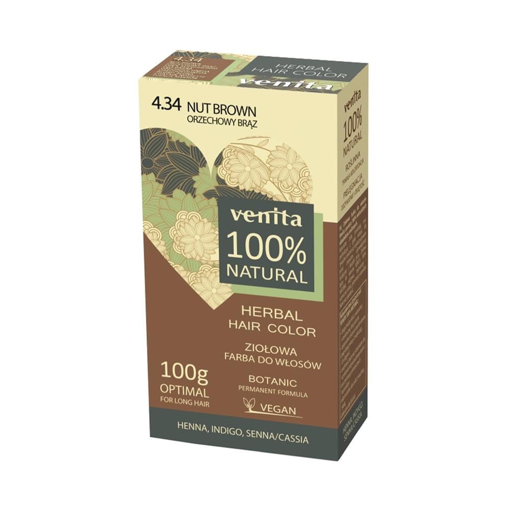 238087 VENITA NATURAL FARBA KOLORYZUJĄCA ZIOŁOWA 4.34 ORZECHOWY BRĄZ 5902101519298