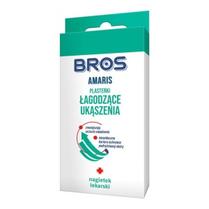 BROS AMARIS PLASTERKI ŁĄGODZĄCE UKĄSZENIA 20 SZT. NAGIETEK 