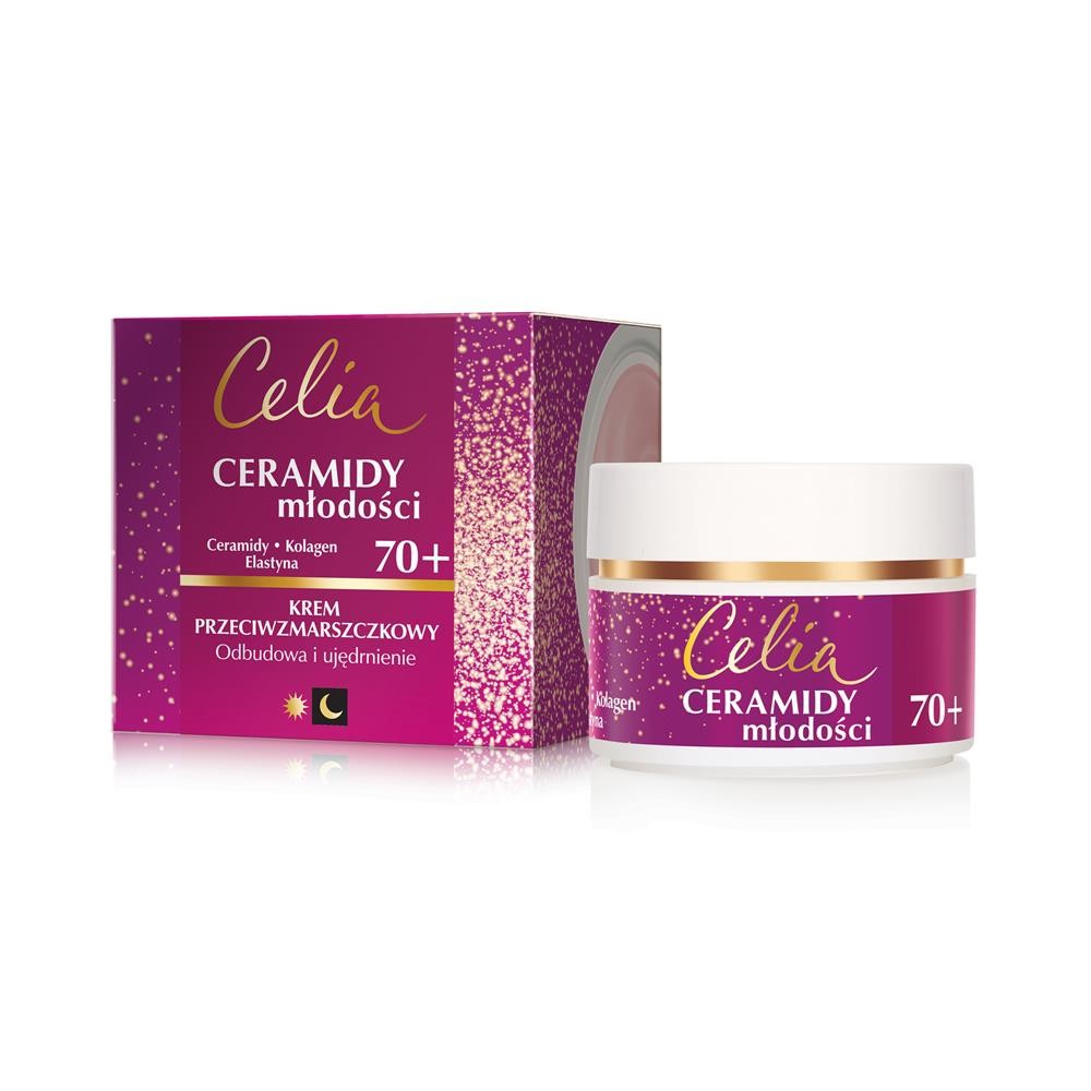 238773 CELIA CERAMIDY MŁODOŚCI 70+ KREM DO TWARZY 50ML ODBUDOWA I UJĘDRNIENIE 5900525059512