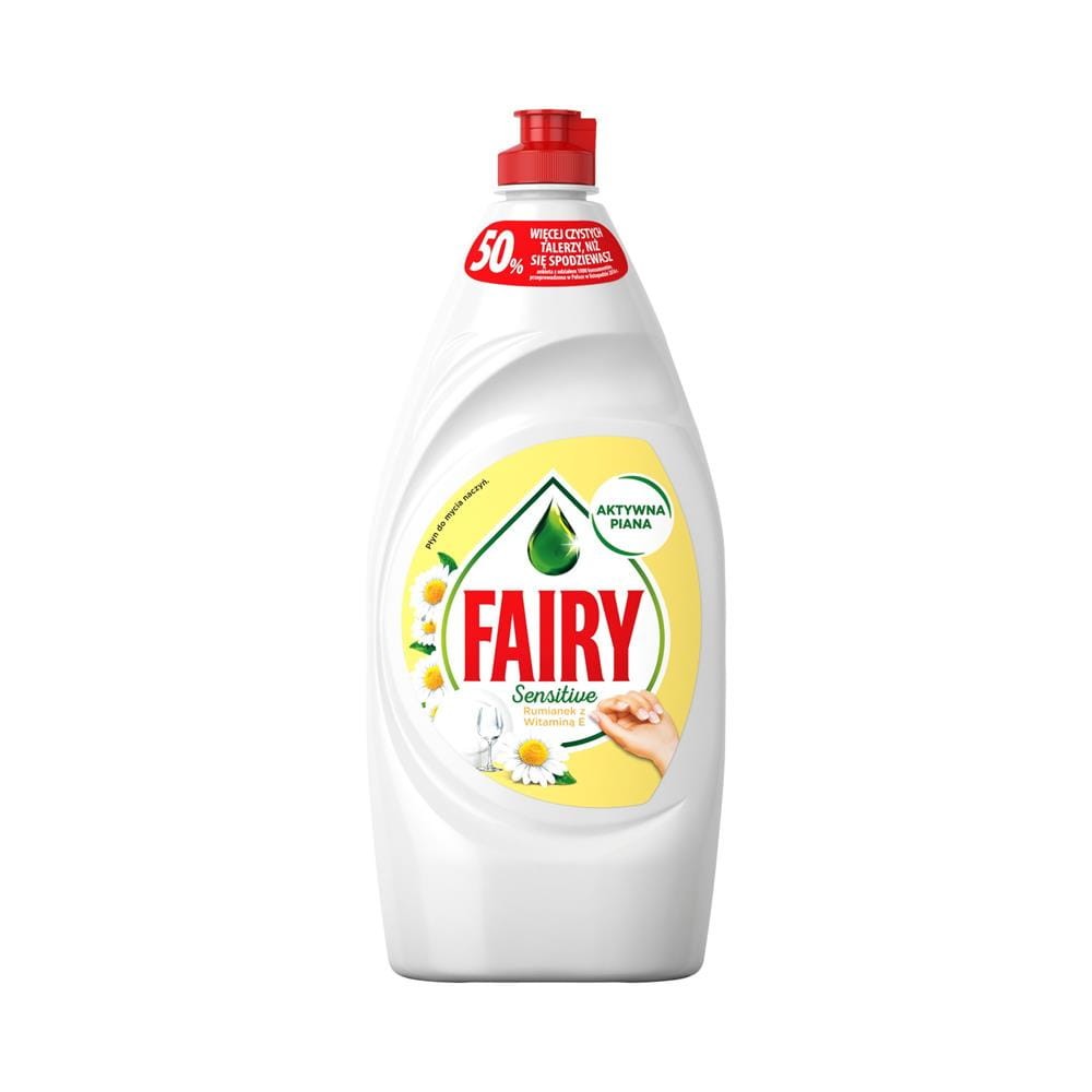 239477 FAIRY PŁYN DO NACZYŃ  900ML SENSITIVE RUMIANEK Z WITAMINĄ E 8001090118530