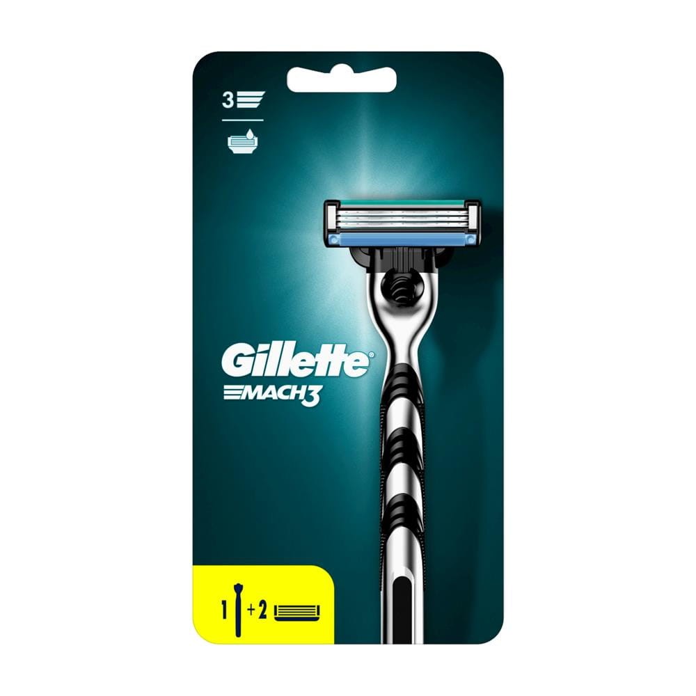 239510 GILLETTE MASZYNKA DO GOLENIA MACH3 +  2 WKŁADY 7702018020676