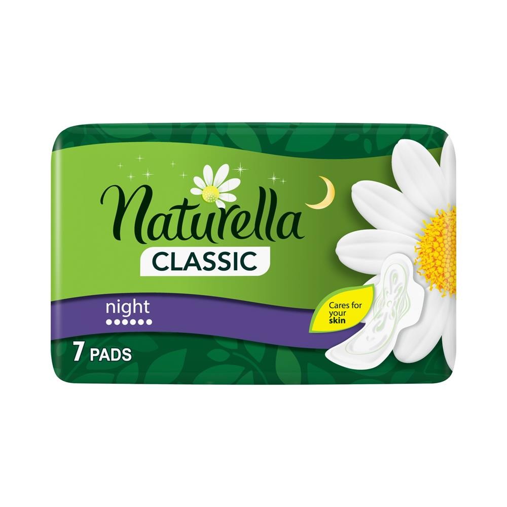 239680 NATURELLA PODPASKI CAMOMILE CLASSIC  7 SZT. NIGHT 4015400437543