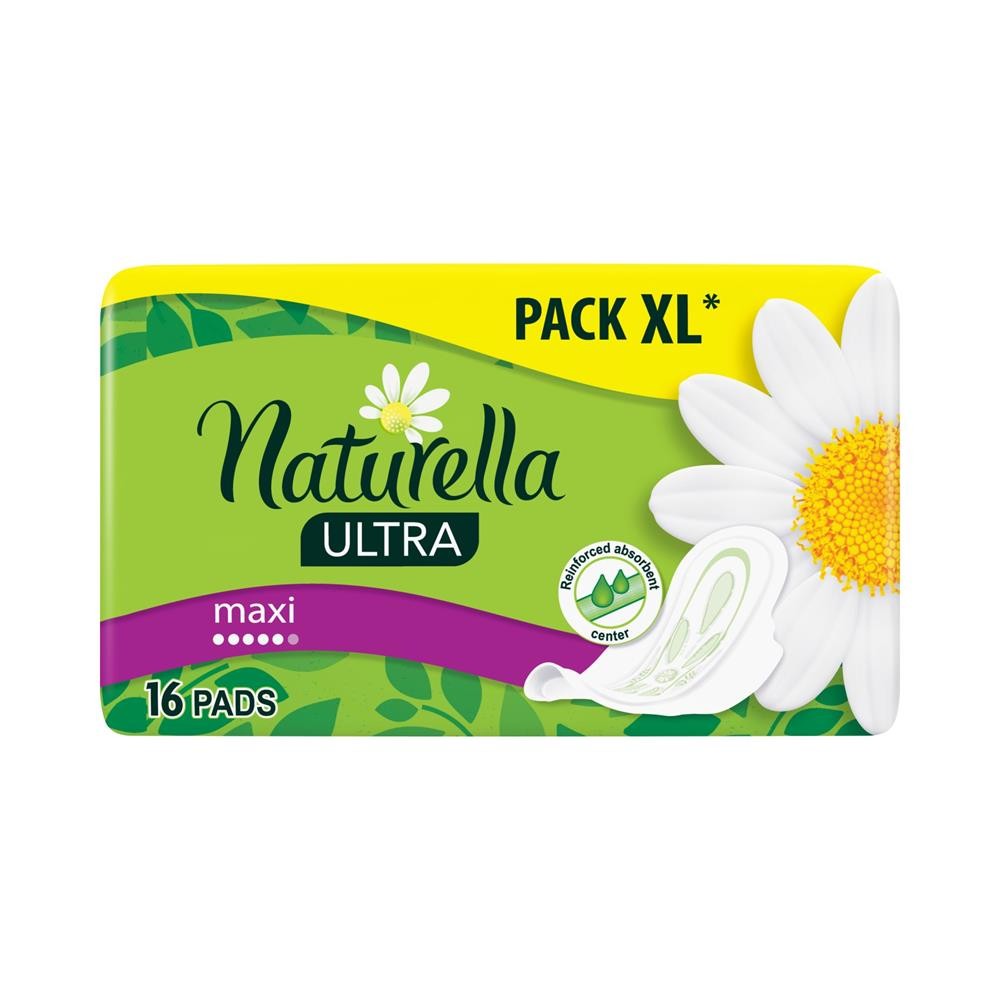 239693 NATURELLA PODPASKI CAMOMILE ULTRA 16 SZT. MAXI 8001090586032