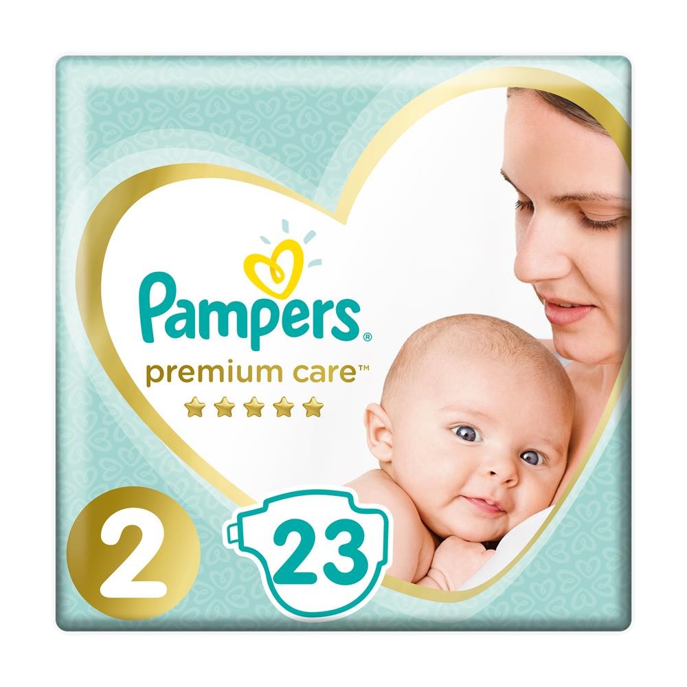 239824 PAMPERS PIELUSZKI DLA DZIECI PREMIUM CARE 2 4-8KG 23 SZT. 8001841104652