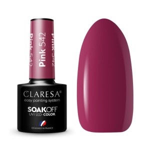CLARESA lakier do paznokci hybrid pink 542 /różowy
