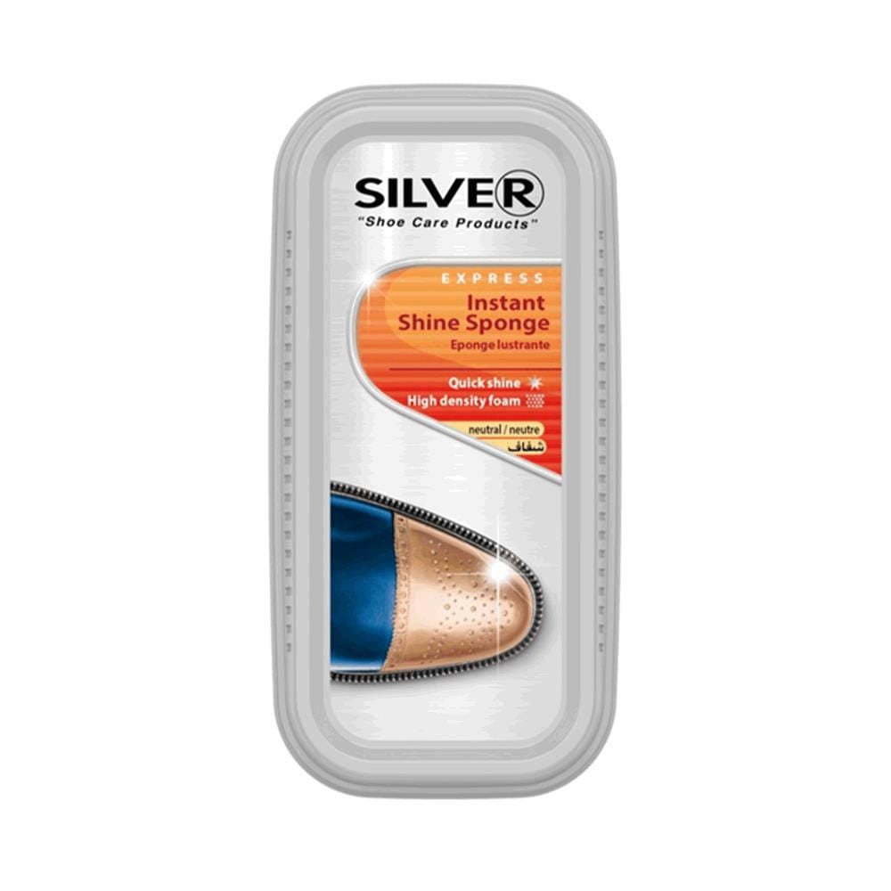 241640 SILVER GĄBKA DO BUTÓW NABŁYSZCZAJĄCA SZEROKA BEZBARWNA 8690757000815