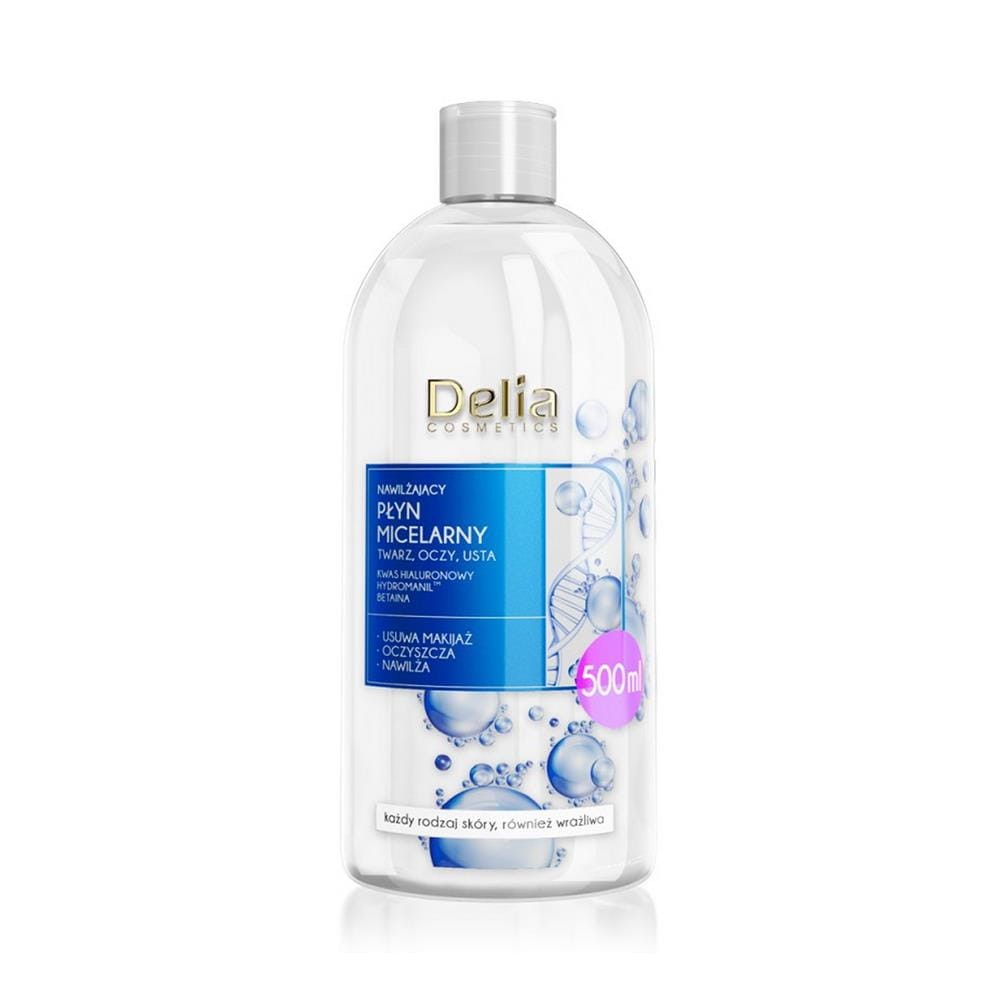 241799 DELIA PŁYN MICELARNY 500ML NAWILŻAJĄCY KWAS HIALURONOWY 5901350482971