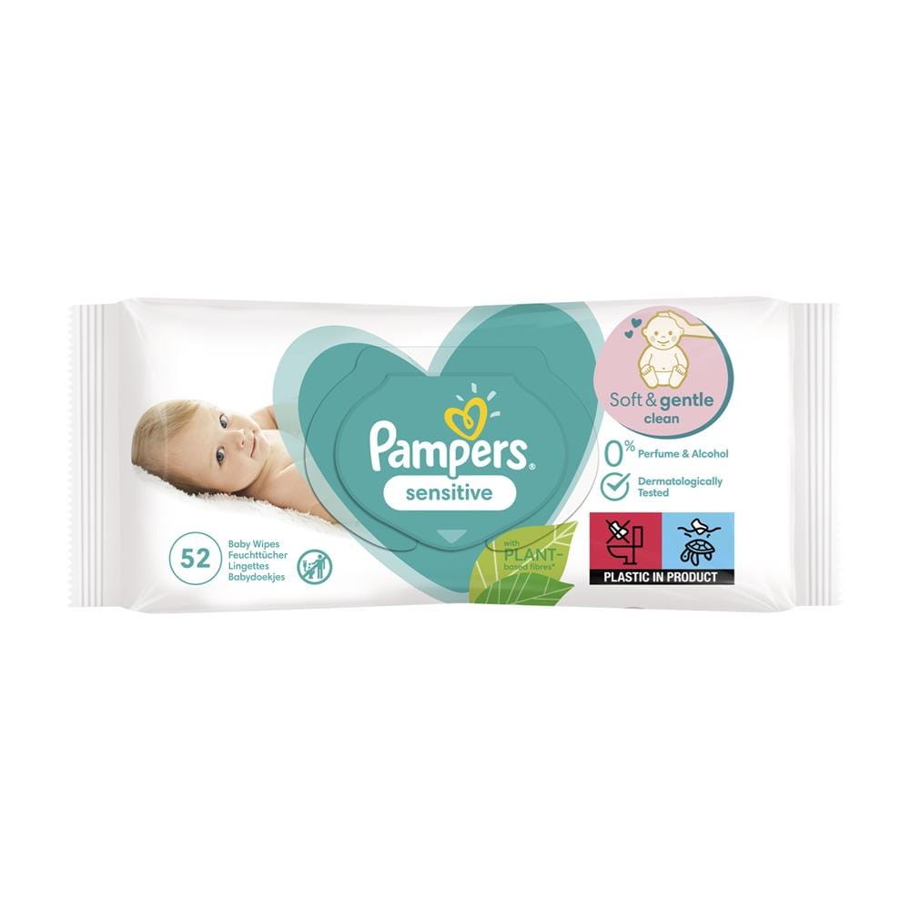 241869 PAMPERS CHUSTECZKI DLA DZIECI ZAPAS 52 SZT. SENSITIVE 8001841041391