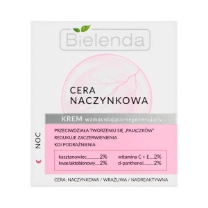 242249 BIELENDA CERA NACZYNKOWA KREM DO TWARZY 50ML NOC WZMACNIAJĄCO-REGENERUJĄCY 5902169036010