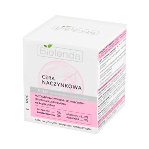 242249 BIELENDA CERA NACZYNKOWA KREM DO TWARZY 50ML NOC WZMACNIAJĄCO-REGENERUJĄCY 5902169036010