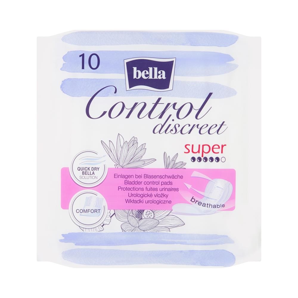 242878 BELLA WKŁADKI HIGIENICZNE CONTROL DISCREET 10 SZT. SUPER 5900516696733