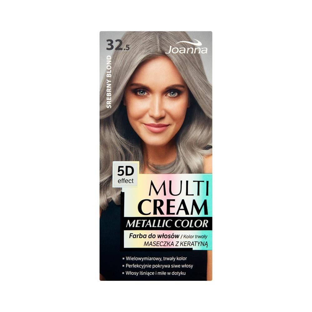 243490 JOANNA MULTI CREAM METALLIC COLOR FARBA KOLORYZUJĄCA 32.5 SREBRNY BLOND  5901018018115