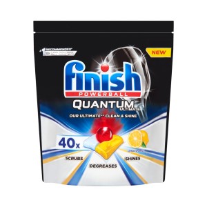 243784 FINISH TABLETKI DO ZMYWAREK QUANTUM ULTIMATE 40 LEMON 5900627090291