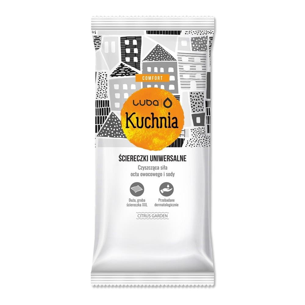 243957 LUBA ŚCIERECZKI NAWILŻANE 32 SZT. KUCHNIA UNIWERSALNE CITRUS GARDEN 5902488034414