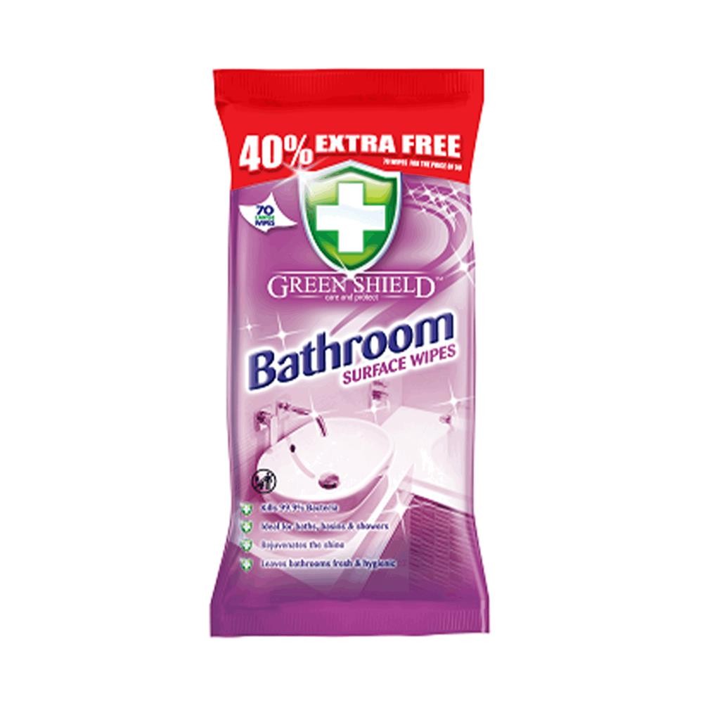 244168 GREEN SHIELD CHUSTECZKI NAWILŻANE DO CZYSZCZENIA ŁAZIENKI 70 SZT. 5060110227150