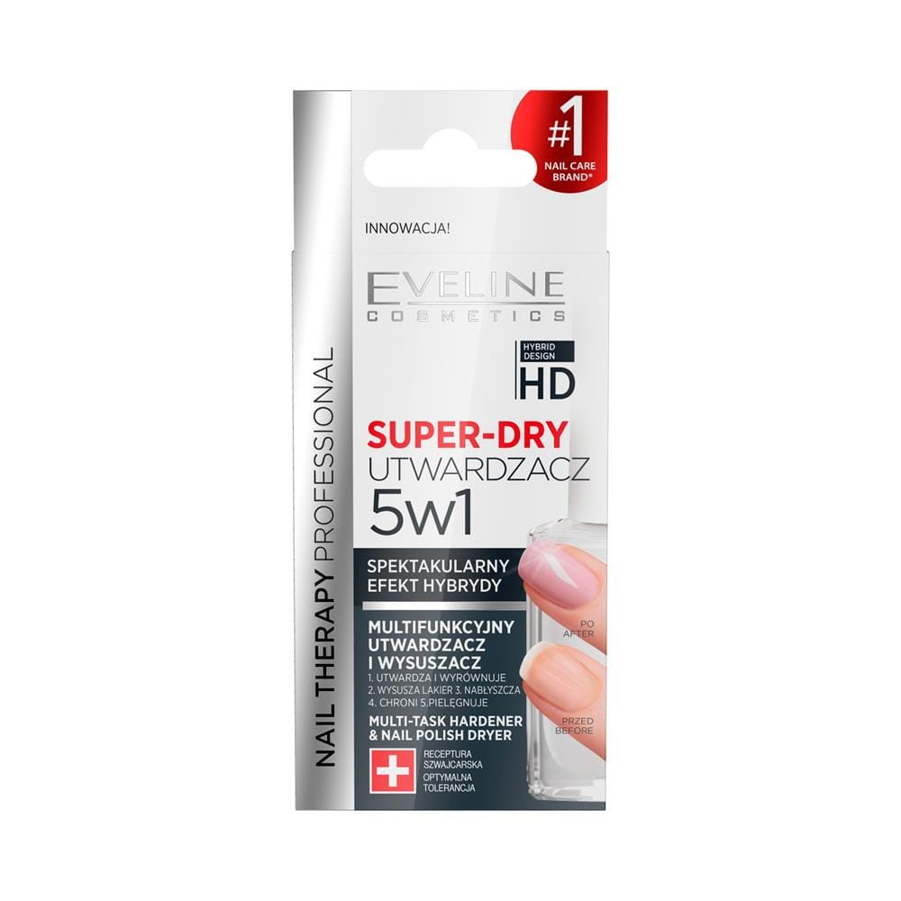 244436 EVELINE NAIL THERAPY SUPER-DRY UTWARDZACZ 5W1 5903416001423