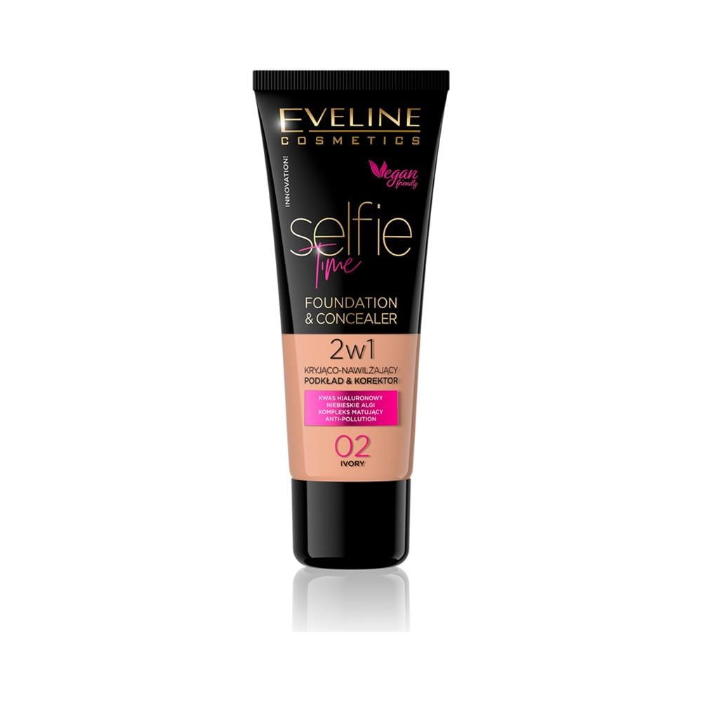 244441 EVELINE PODKŁAD SELFIE TIME 02 IVORY 30ML 5903416001751