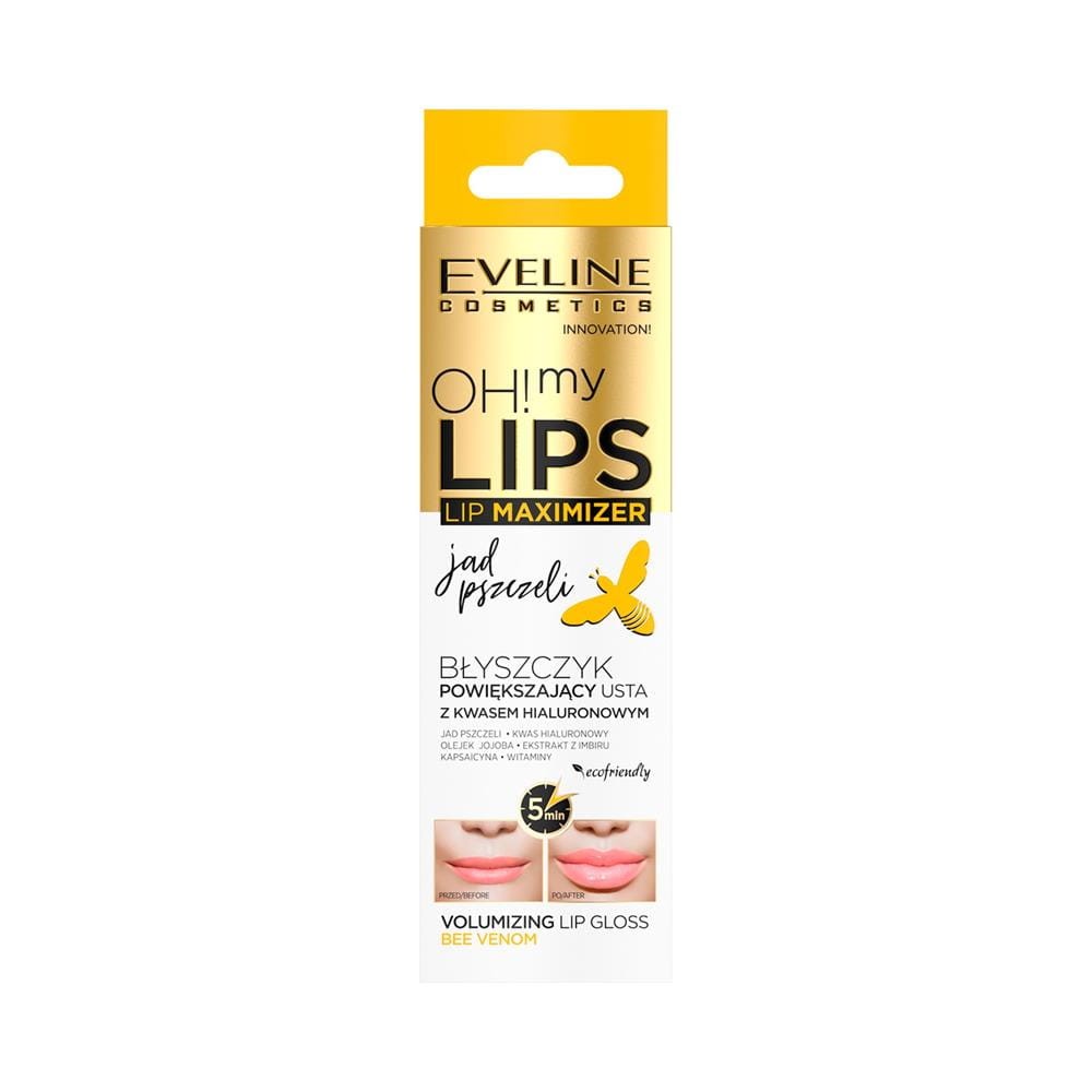 244450 EVELINE BŁYSZCZYK DO UST OH MY LIPS MAXIMIZER JAD PSZCZELI 5903416001898