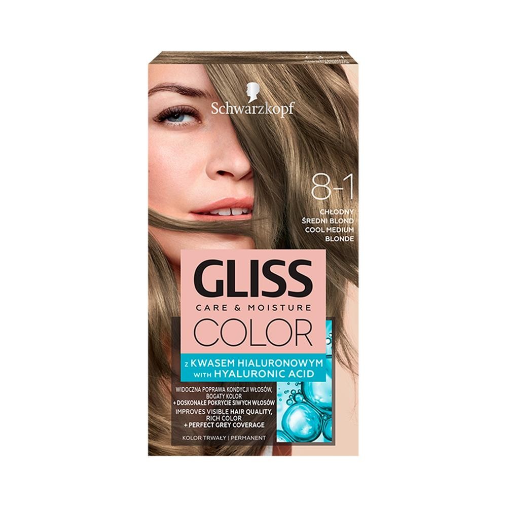 247992 GLISS COLOR FARBA KOLORYZUJĄCA  8-1  CHŁODNY ŚREDNI BLOND 9000101272260