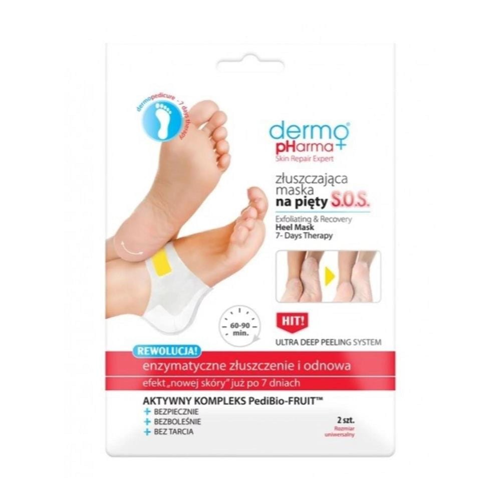 248408 DERMOPHARMA MASKA DO PIĘT ZŁUSZCZAJĄCA - 7 DNIOWA KURACJA 5901738828902