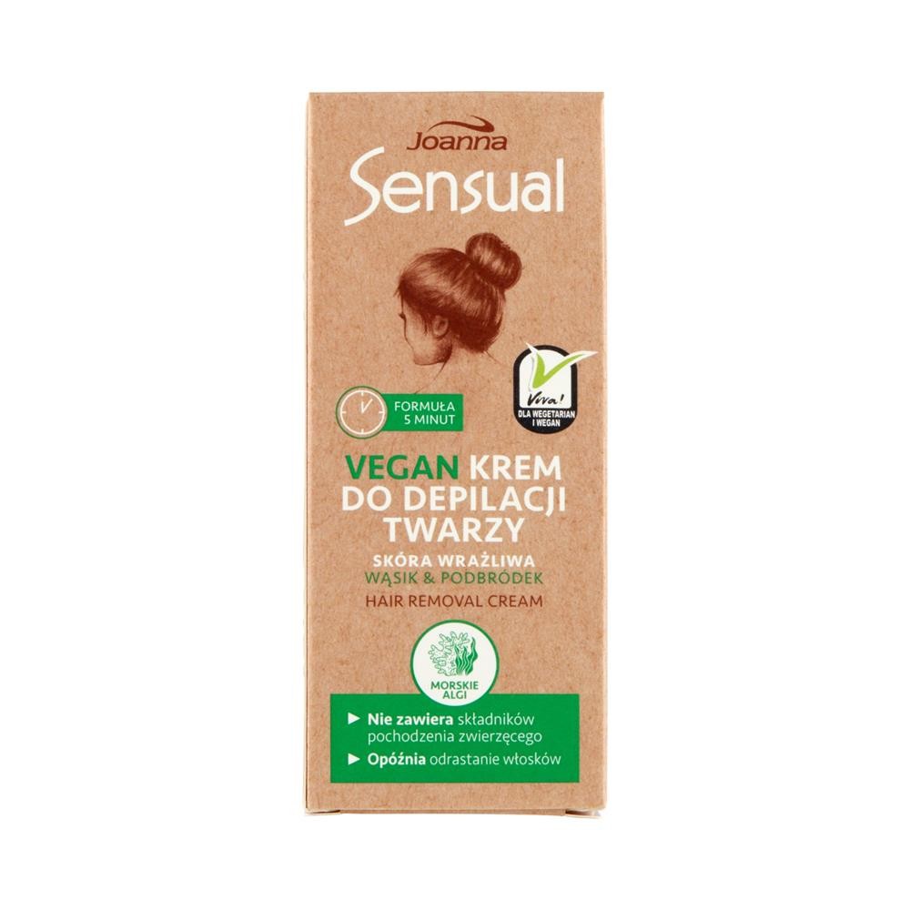 248562 JOANNA SENSUAL KREM DO DEPILACJI TWARZY 100G VEGAN  5901018019198