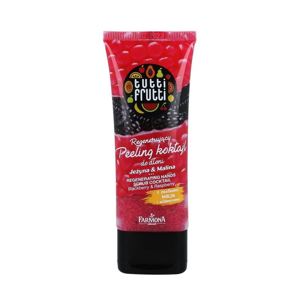 248576 TUTTI FRUTTI JEŻYNA I MALINA PEELING DO RĄK 75G 5900117009154