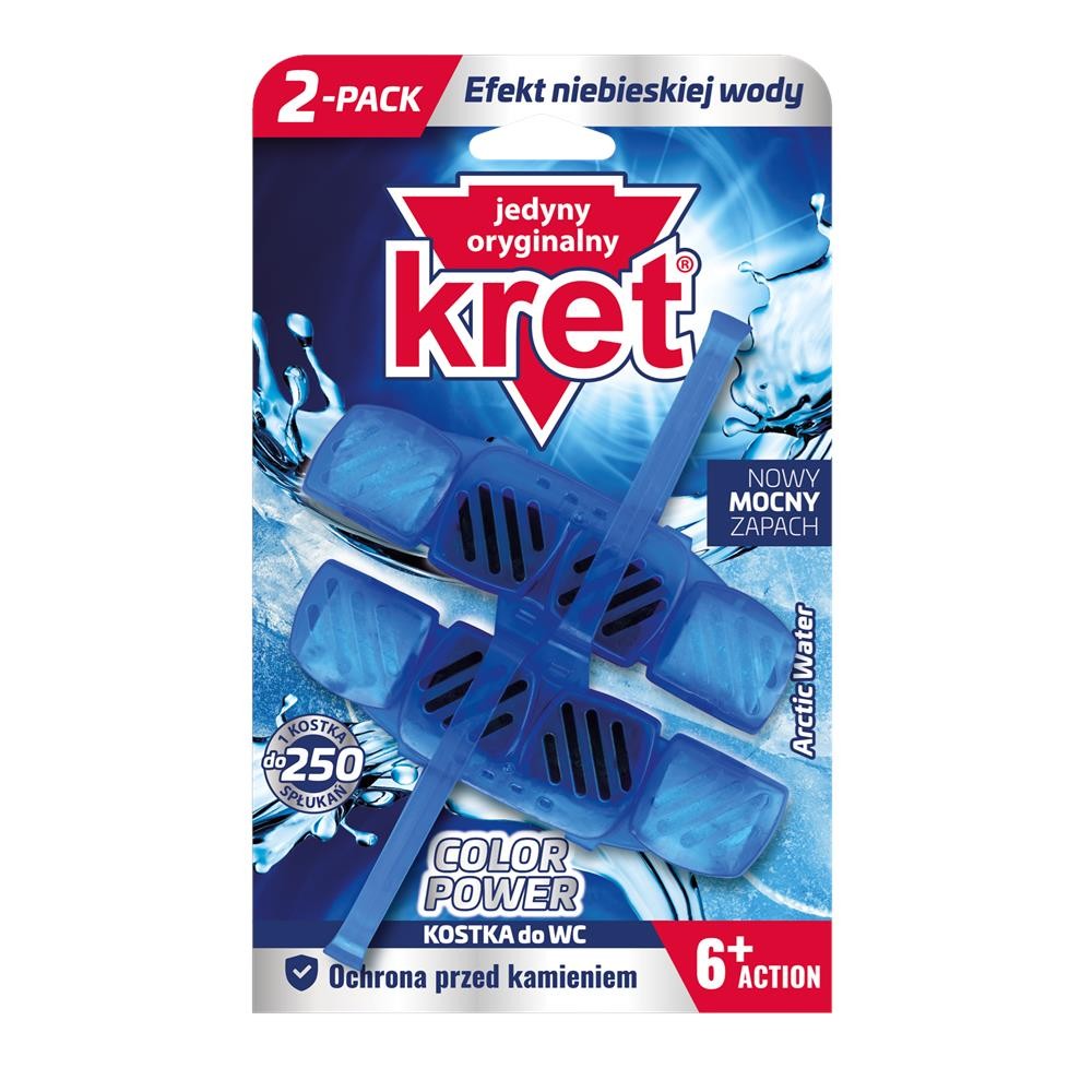 249299 KRET KOSZYK DO WC 40GX2 COLOR POWER ARCTIC WATER 5900931029116