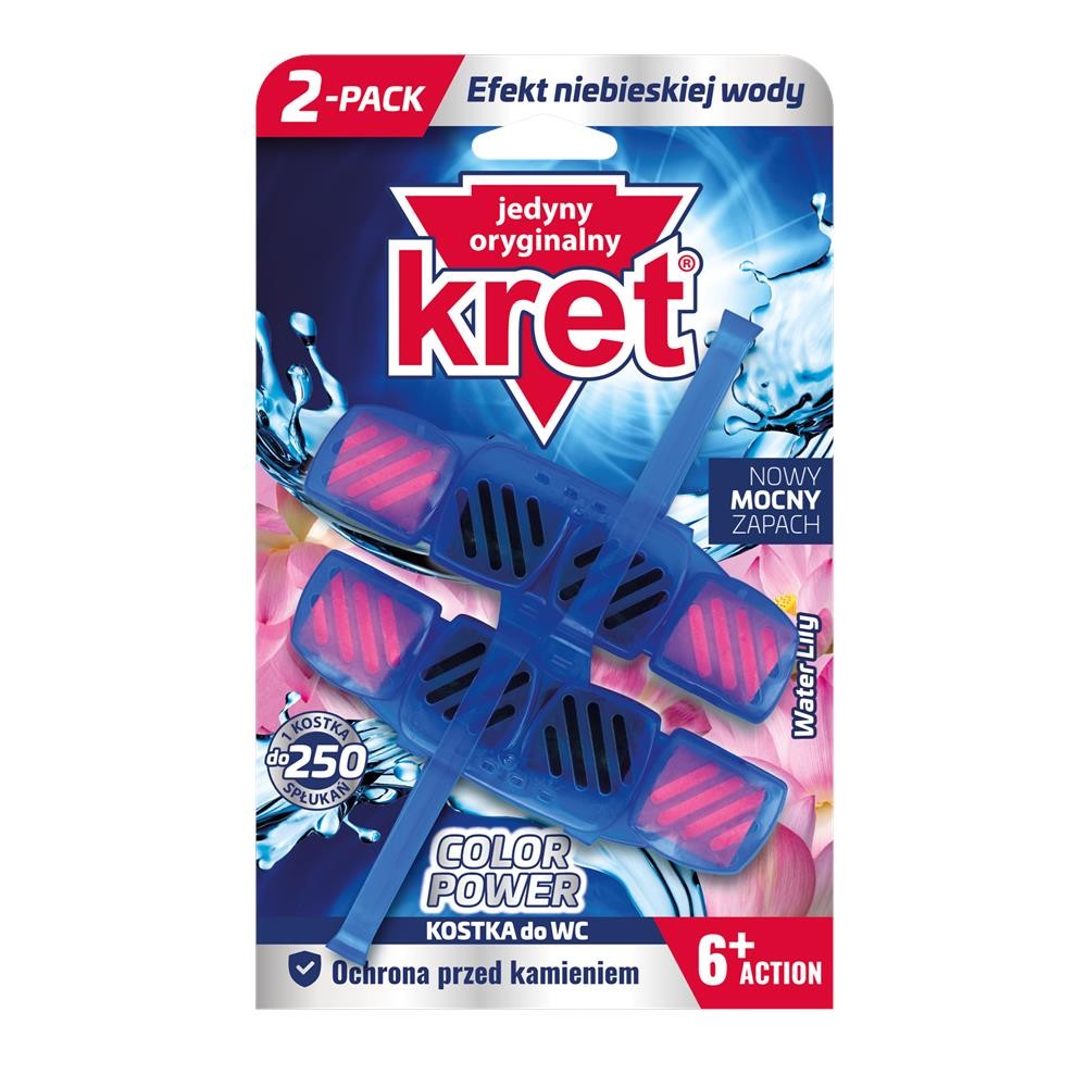 249301 KRET KOSZYK DO WC 40GX2 COLOR POWER WATER LILY 5900931029192