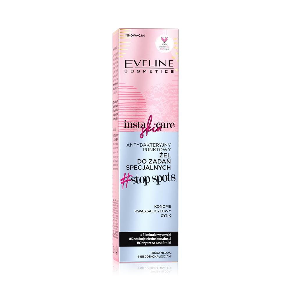 249358 EVELINE INSTA SKIN ŻEL PUNKTOWY DO TWARZY 20ML ANTYBAKTERYJNY 5903416006886