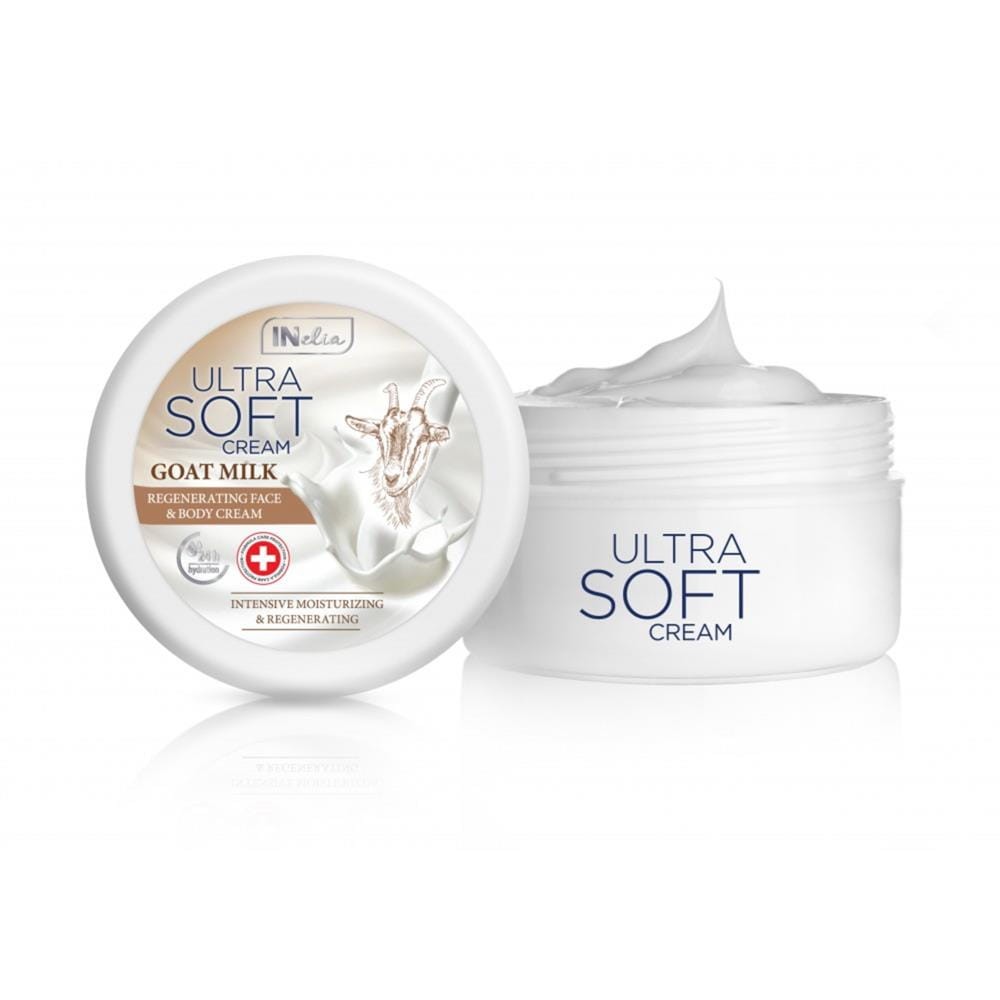 250103 INELIA ULTRA SOFT KREM DO TWARZY I CIAŁA 200ML KOZIE MLEKO 5902114883966