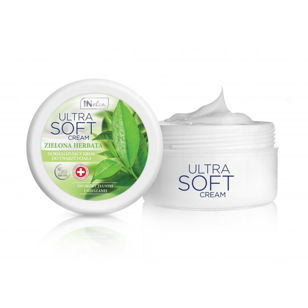 250107 INELIA ULTRA SOFT KREM DO TWARZY I CIAŁA 200ML ZIELONA HERBATA 5902114889425